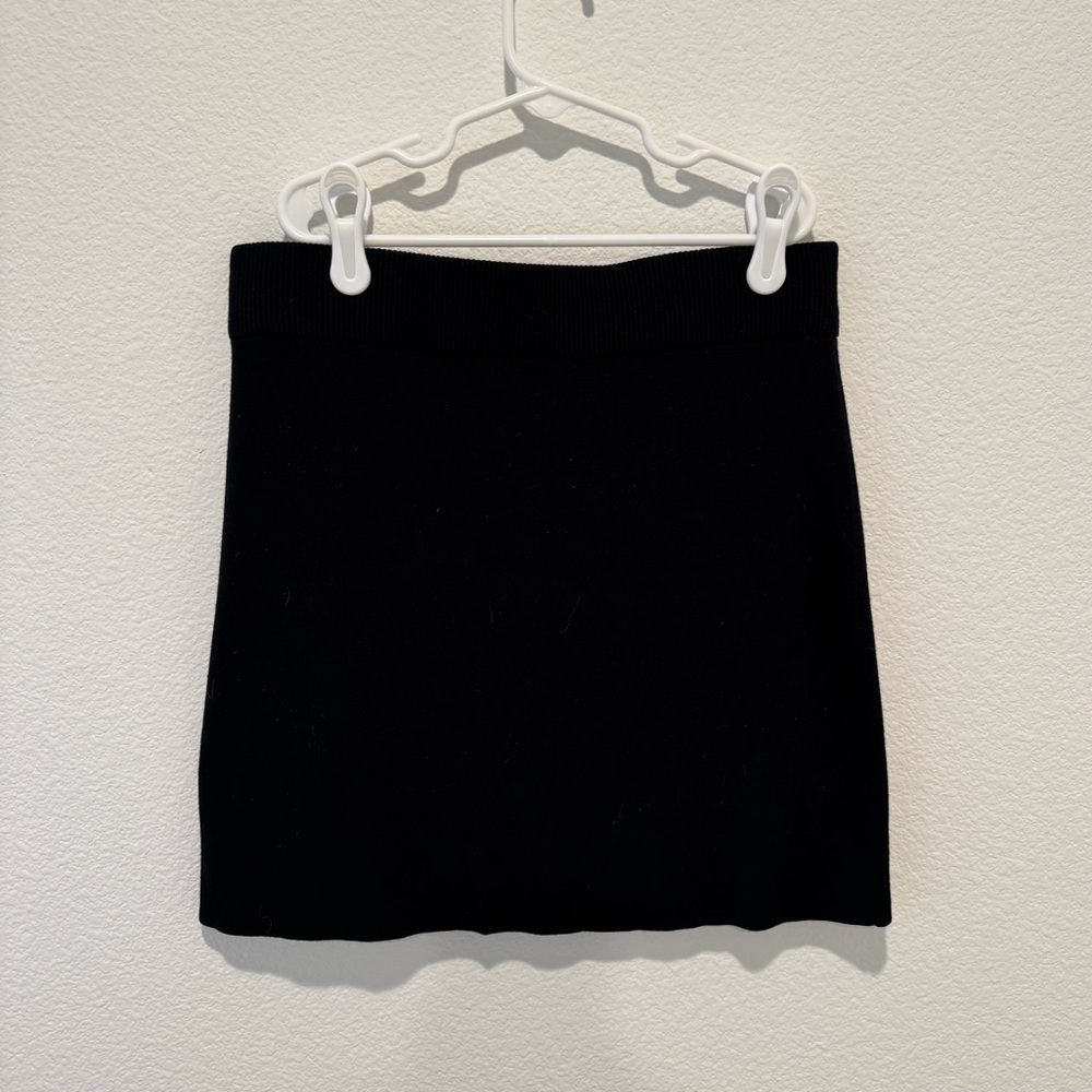 Open Edit Black Mini Skirt
